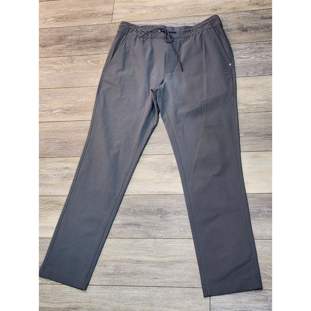Lululemon ABC Jogger Mens Medium Gray Grey Polyester Drawstring Athletic Pants - Picture 3 of 9